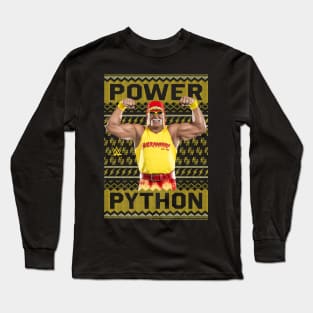 Hulk Hogan Python Christmas Power Long Sleeve T-Shirt